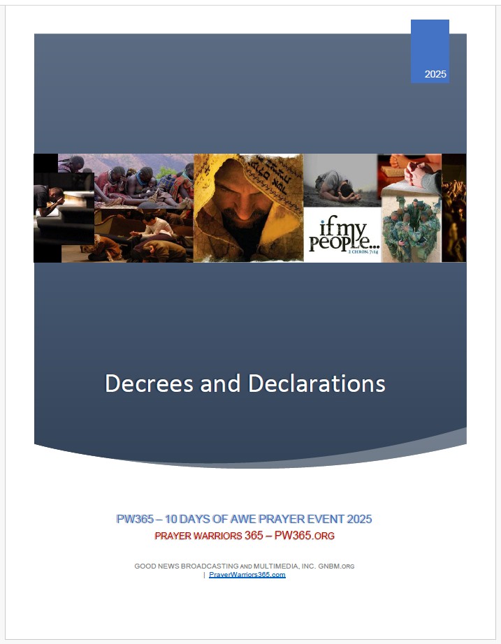 10 Days of Awe 2024 PW365 Declarations and Decrees