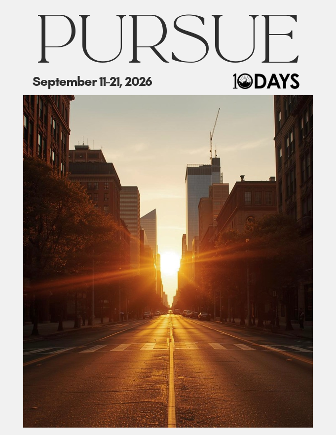 PURSUE 10 Days of Awe Prayer Guide Image